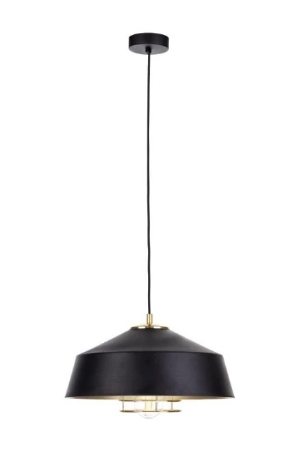 Lampa wisząca nowoczesna loftowa 1xE27 ELECTRA GOLD/BLACK - obrazek 1
