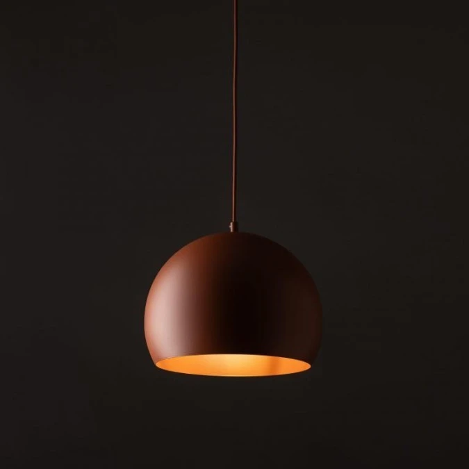 Lampa wisząca pojedyncza z kloszem w kształcie kopuły – ZOE BRICK M E27 10175 TK Lighting - obrazek 2