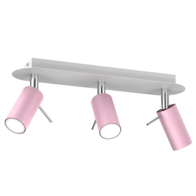 Lampa sufitowa PRESTON PINK/WHITE 3x mini GU10 MLP7628 Milagro - obrazek 1