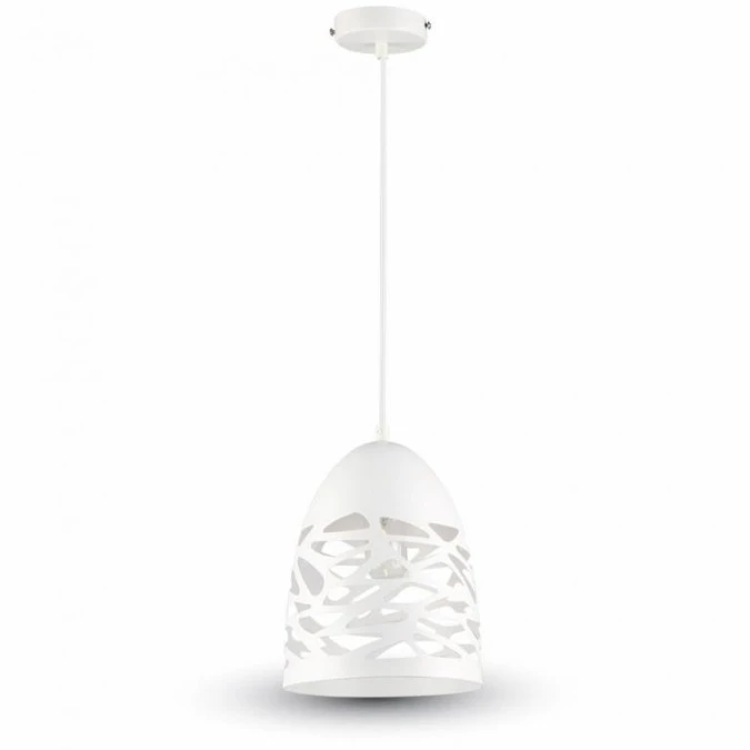 Lampa Wisząca VT‑7200 E27 Biały Mat 3823 - obrazek 1