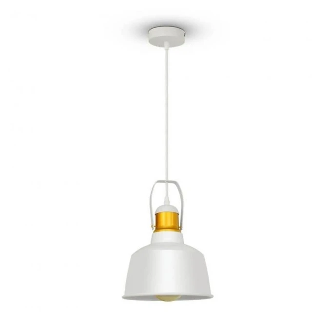 Lampa Wisząca VT‑7422 E27 Aluminium Biały 3729 - obrazek 1