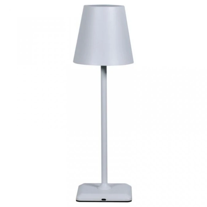 lampka LED bezprzewodowa dotykowa stołowa klosz biała - obrazek 1