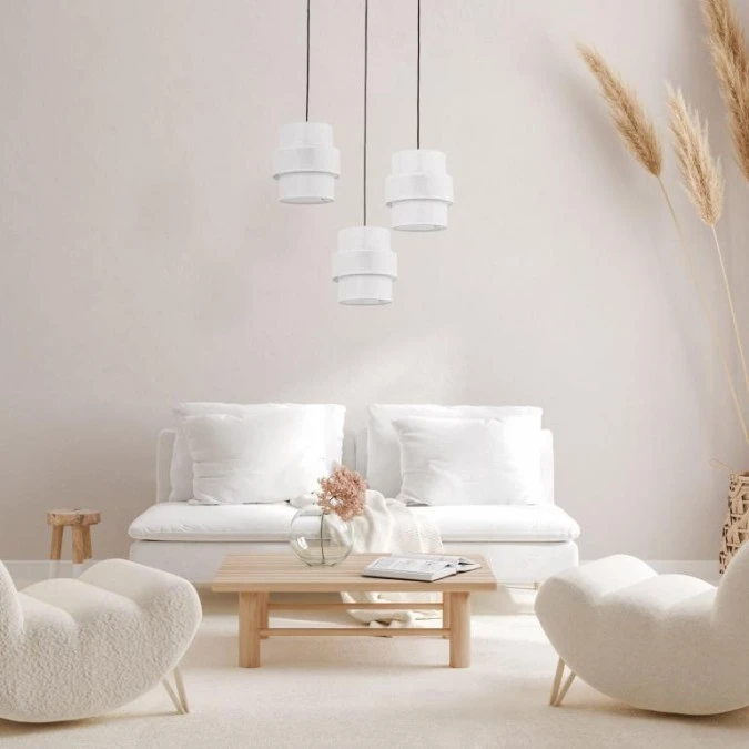 Lampa wisząca nowoczesna z białymi kloszami 3xE27 CALISTO 5975 TK Lighting - obrazek 2