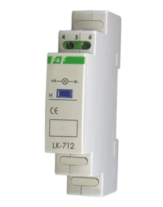 Lampka modułowa 1‑fazowa niebieska LK‑712B‑30‑130V - obrazek 3
