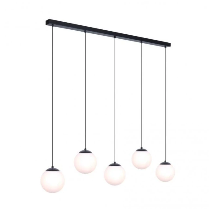 Lampa wisząca, zwisy regulowane na listwie CAMINA, szklane klosze K‑4747 Kaja Lighting - obrazek 3