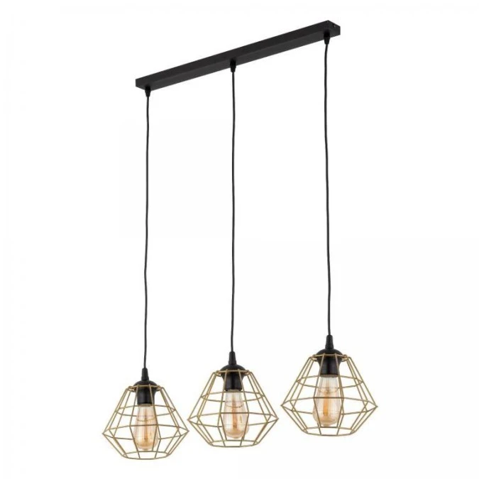 Lampa wisząca DIAMOND NEW 3 ‑ punktowa Złoty proszek 4642 TK Lighting - obrazek 2