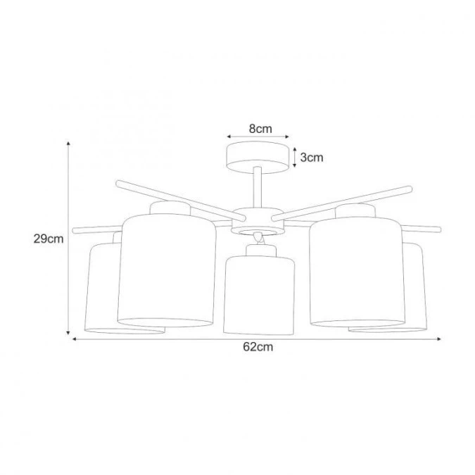 Lampa sufitowa K‑5522 z serii AURELIA Kaja Lighting - obrazek 2