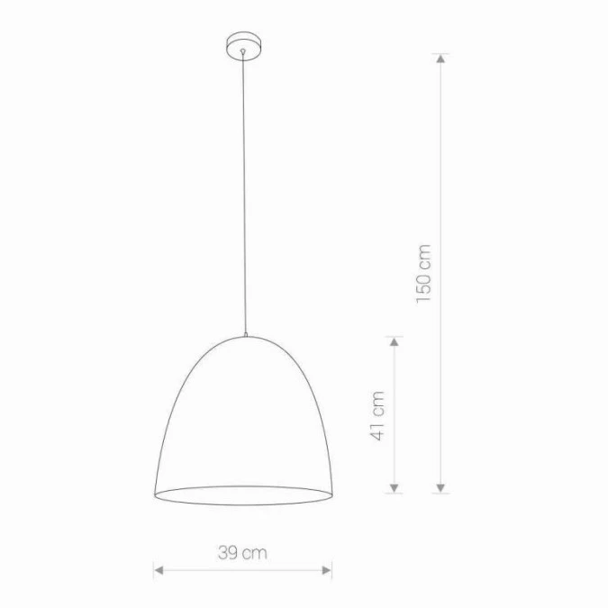 LAMPA WISZĄCA EGG M BIAŁO‑ZŁOTY 9021 Nowodvorski - obrazek 3