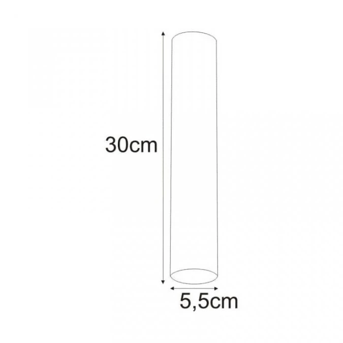 Lampa Spot GU10 Biały z serii MILE WHITE długa tuba mocowana natynkowo GU10 30cm K‑4416 Kaja Lighting - obrazek 2