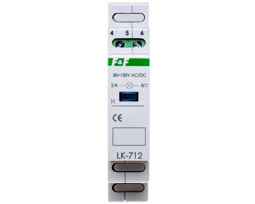 Lampka modułowa 1‑fazowa niebieska LK‑712B‑30‑130V - obrazek 2