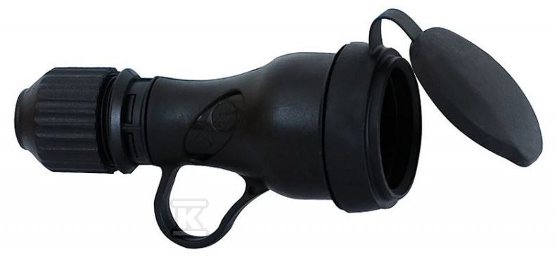 Gniazdo gumowe z uchwytem 16A 250V IP44 .81034.