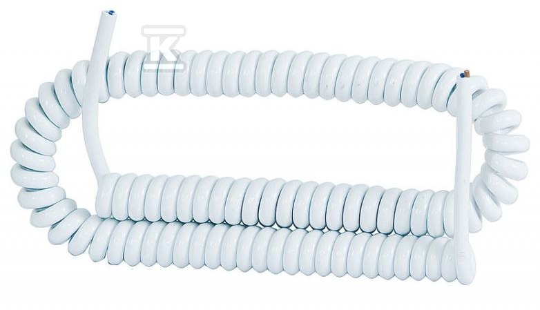 Przewód spiralny 05VVH8-F 4x1mm2 – 5m – biały F5.0054