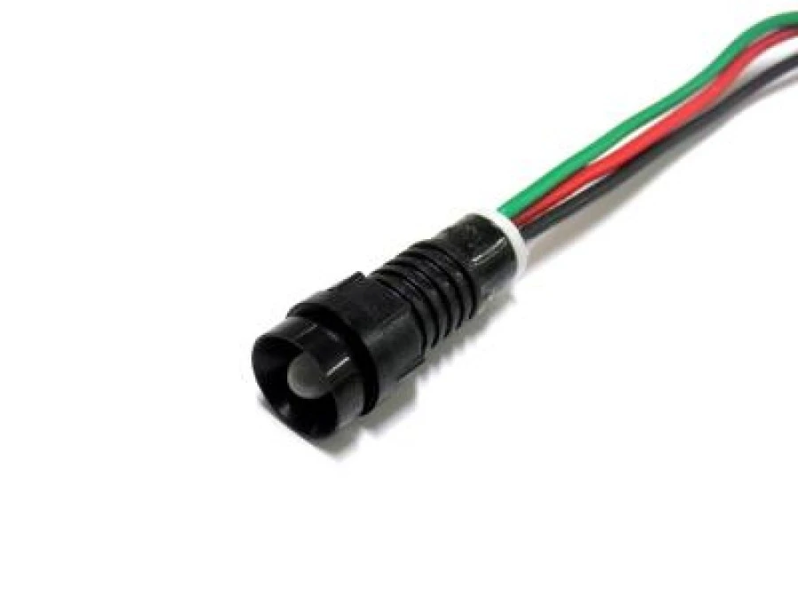Lampka LED zielono‑czerwona 12‑24V AC/DC (klosz 5mm) - obrazek 1