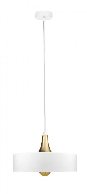 Lampa wisząca nowoczesna 1xE27 EOS WHITE/GOLD - obrazek 1