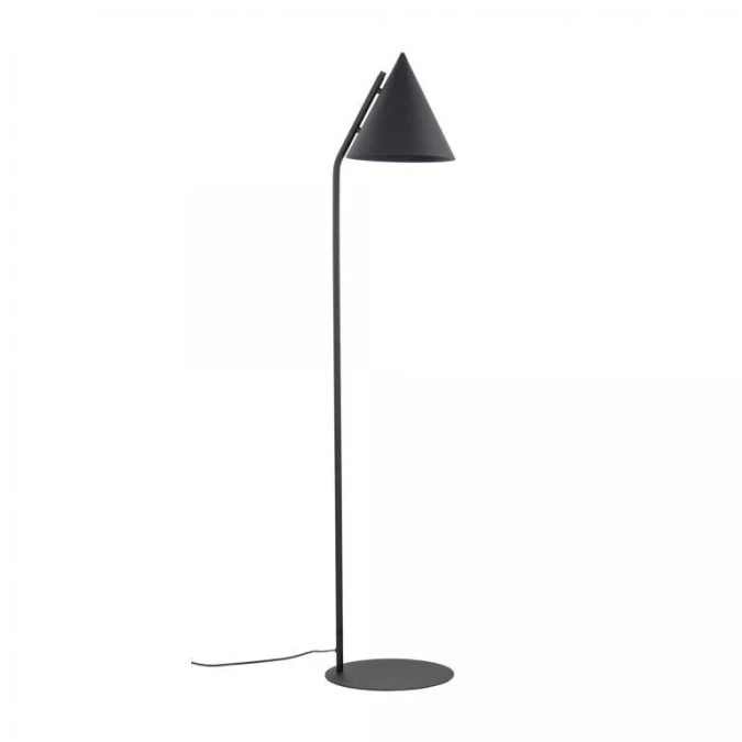 Lampa podłogowa nowoczesna z kloszem‑stożkiem CONO na E27 czarna 16010 TK Lighting - obrazek 1