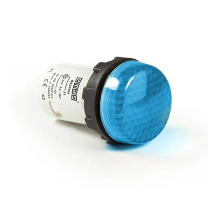 Lampka sygnalizacyjna MB z LED, monoblok, 230V AC, niebieska T0‑MBSP220M - obrazek 1