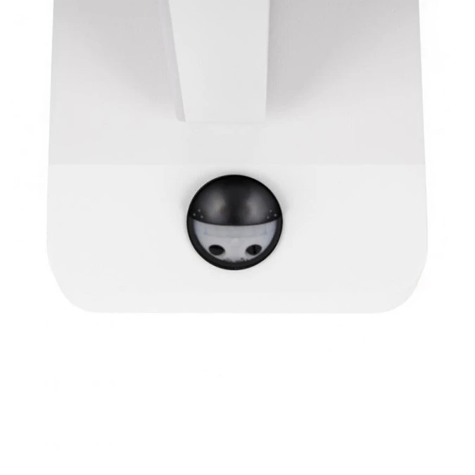 Lampa ścienna kwadratowa, kinkiet 350st LED 17W 2520lm 3000K biały z czujnikiem ruchu barwa WW biała ciepła IP65 V‑TAC VT‑11020S - obrazek 2