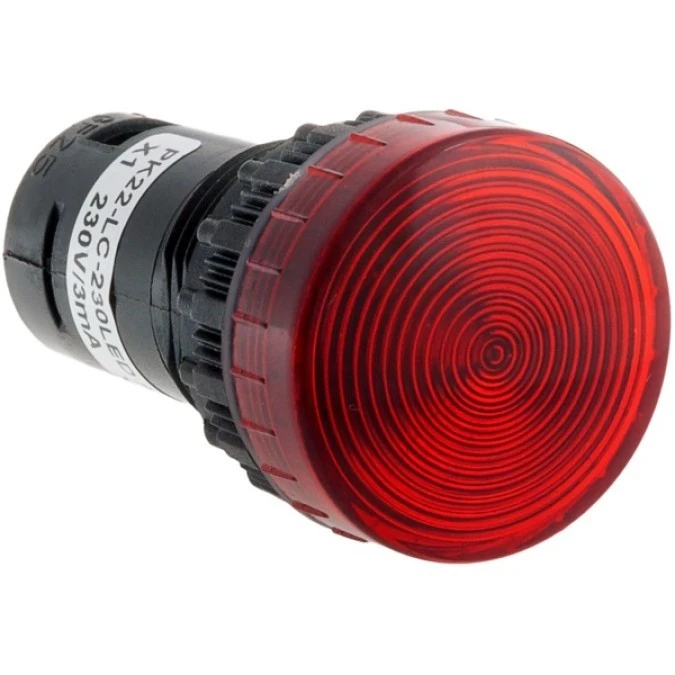 Lampka kompaktowa czerwona PK22‑LC‑230‑LED‑AC
