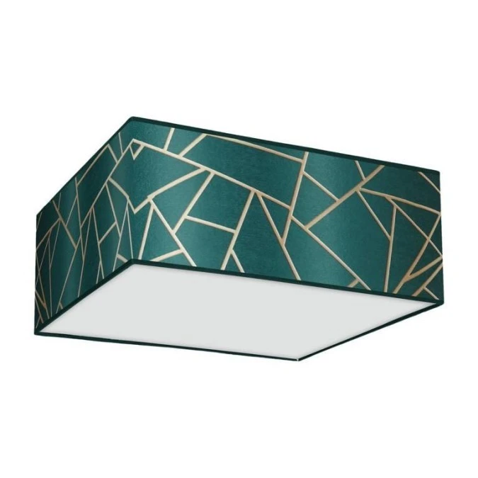 Lampa sufitowa ZIGGY GREEN Gold/Bottle green 3xE27 MLP7575 Milagro - obrazek 1