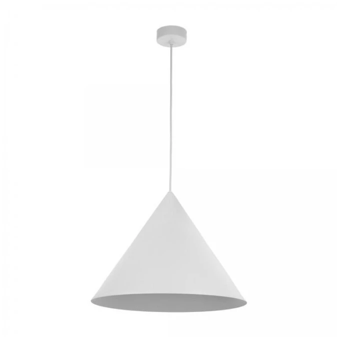 Lampa wisząca CONO WHITE, pojedyncza w kolorze białym, klosz stożkowy Ø46cm, gwint E27 10010 TK Lighting - obrazek 1