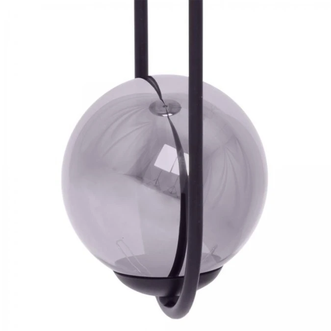 Lampa wisząca z grafitowymi szklanymi kloszami DAVOS na E27 K‑5111 Kaja Lighting - obrazek 3