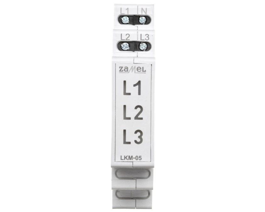Lampka modułowa 3‑fazowa żółta/zielona/czerwona 230V AC LED TN LKM‑05‑40 EXT10000048 - obrazek 2