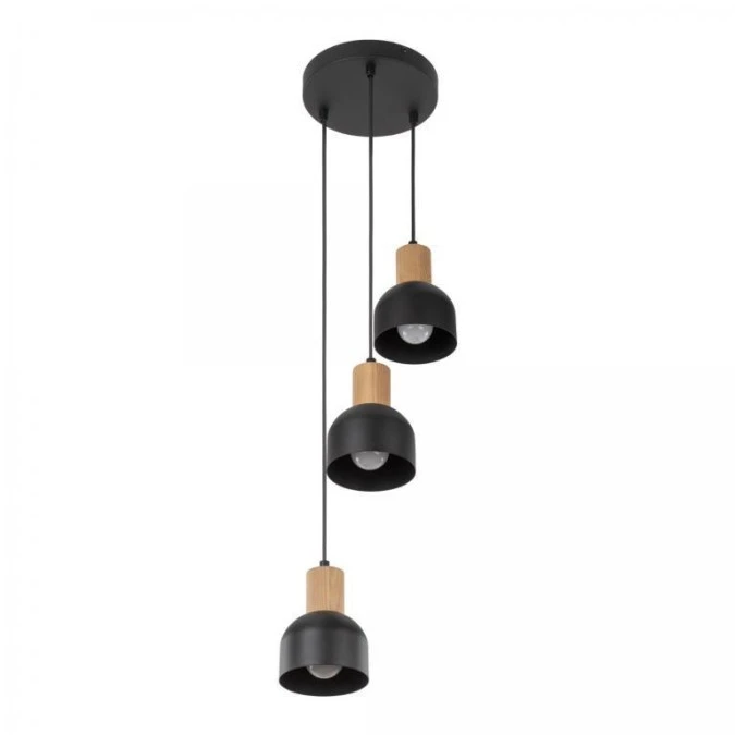 Lampa wisząca CAIRO kolor Czarny / jasne drewno 4895 TK Lighting - obrazek 3