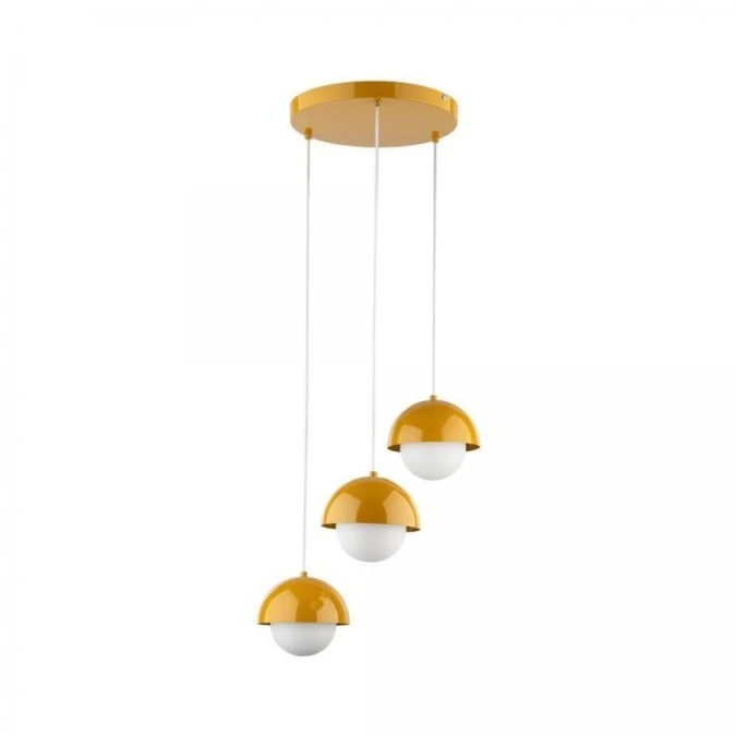 Lampa wisząca nowoczesna o intensywnym kolorze 3 klosze BONO OCHRA 3 10266 TK Lighting - obrazek 1