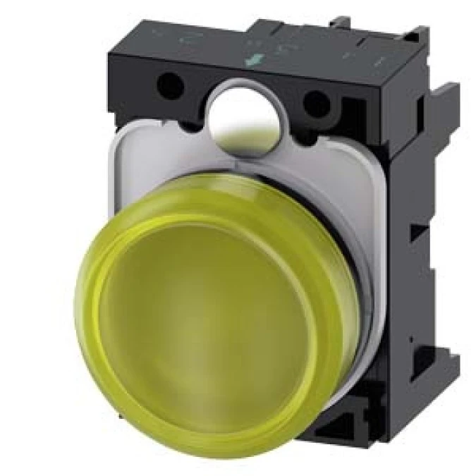Lampka sygnalizacyjna kompletna 22mm żółta LED 230V AC tworzywo przył śrubowe SIRIUS ACT 3SU1106‑6AA30‑1AA0 - obrazek 1