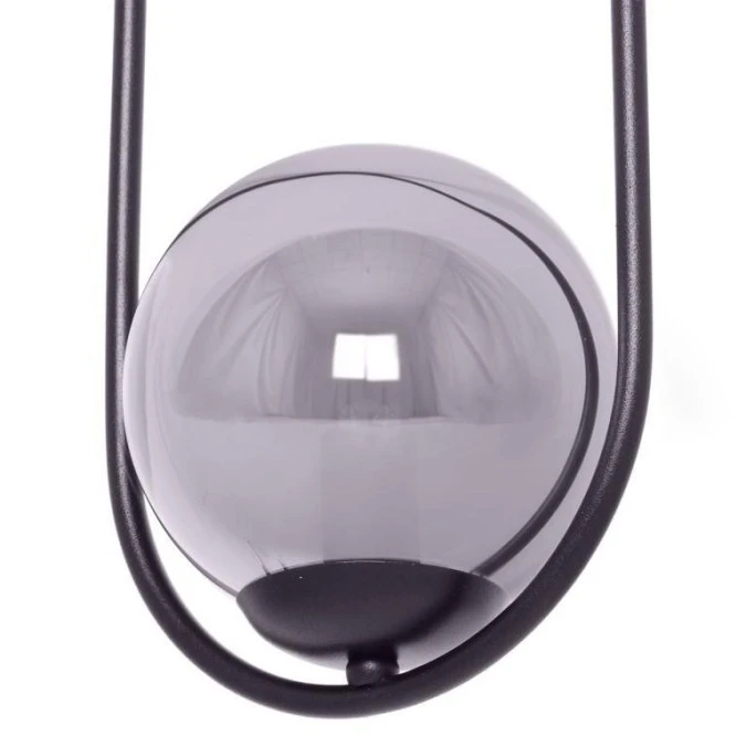 Lampa wisząca elipsa z grafitowym kloszem czarna z serii DAVOS K‑5110 Kaja Lighting - obrazek 3