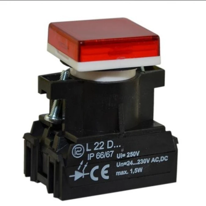 Lampka sygnalizacyjna L22KDB/24V‑230V czerwona W0‑LDU1‑L22KDB C - obrazek 1