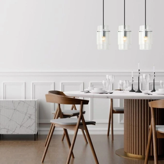 Lampa wisząca Savona 3 srebrna LP‑707/3L Light Prestige - obrazek 3