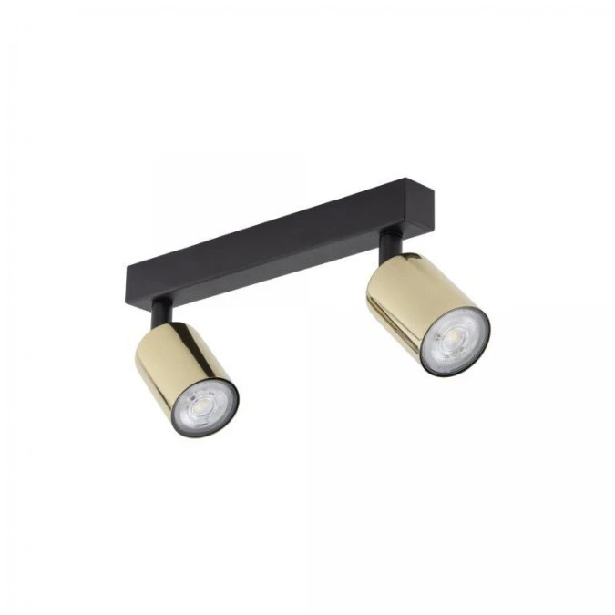 Lampa sufitowa złota 2x reflektorki na listwie TOP GOLD 5967 TK Lighting - obrazek 1