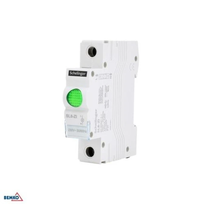 Lampka modułowa 1‑fazowa zielona LED SL8 230V A15‑SL8‑ZI - obrazek 1