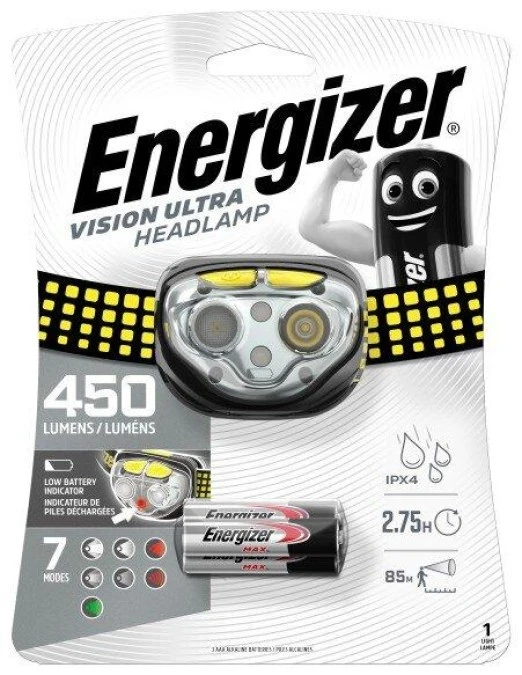 Latarka czołowa, czołówka Energizer Vision Ultra Headlight 450 lumenów - obrazek 1