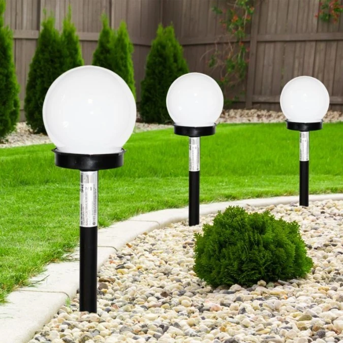 LAMPKA OGRODOWA SOLARNA CZARNA PLASTIK EKO4826 Milagro - obrazek 2