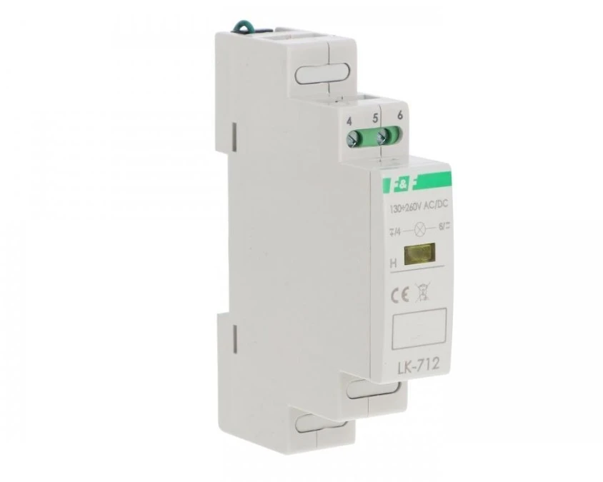 Lampka modułowa 1‑fazowa żółta 130‑260V AC/DC LK‑712Y‑130‑260V - obrazek 1