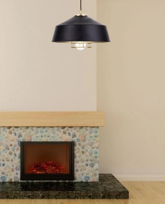 Lampa wisząca nowoczesna loftowa 1xE27 ELECTRA GOLD/BLACK - obrazek 2