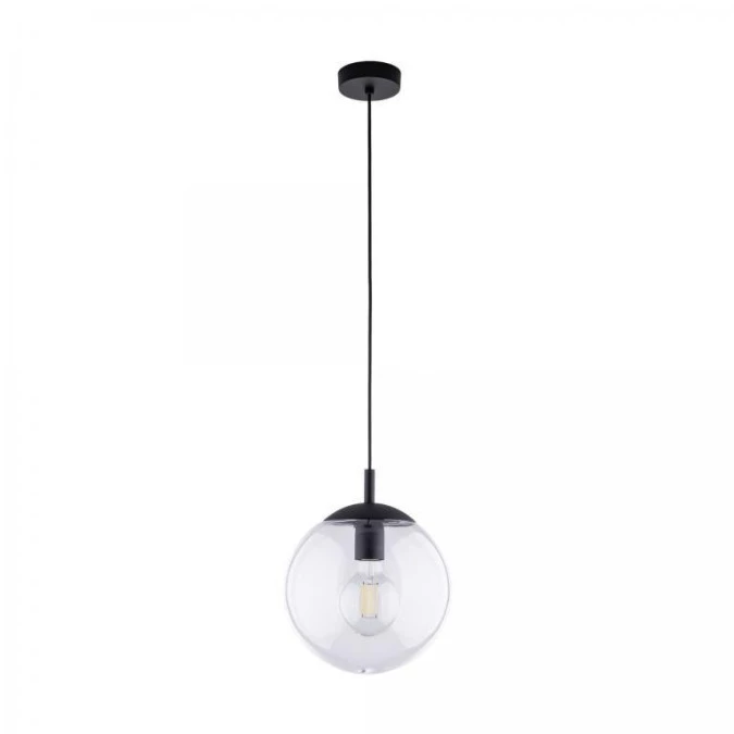 Lampa wisząca szklana 25cm średnicy ESME 3266 transparentne szkło TK Lighting - obrazek 1