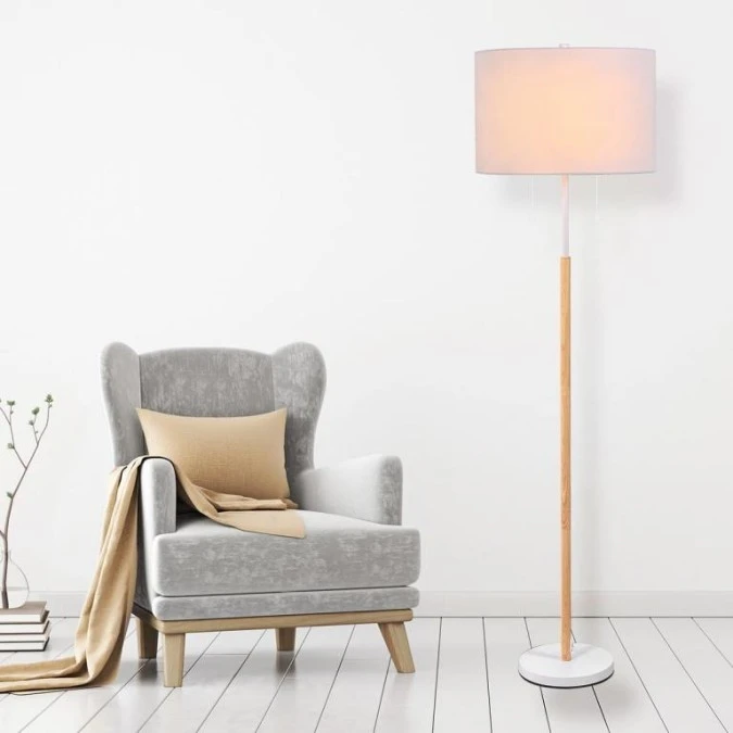 Lampa stojąca Fogo 2xE27 biała LP‑0304/2F WH Light Prestige - obrazek 2