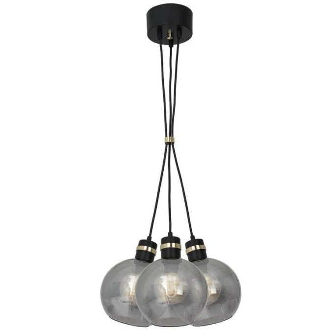 Lampa wisząca OMEGA BLACK / GOLD 3xE27 MLP6532 Milagro - obrazek 2
