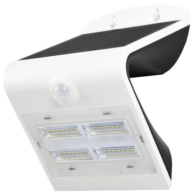 Lampa ścienna, elewacyjna solarna LED 3W 400lm 3000‑4000K IP44 biały barwa WW lub NW biała ciepła lub neutralna V‑TAC VT‑768 - obrazek 1