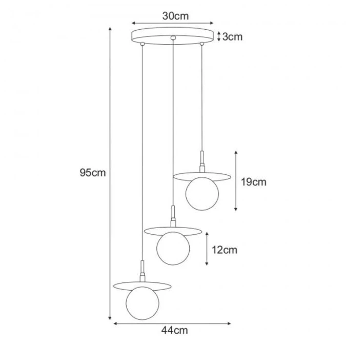 Lampa wisząca K‑5385 z serii FERMI Kaja Lighting - obrazek 3
