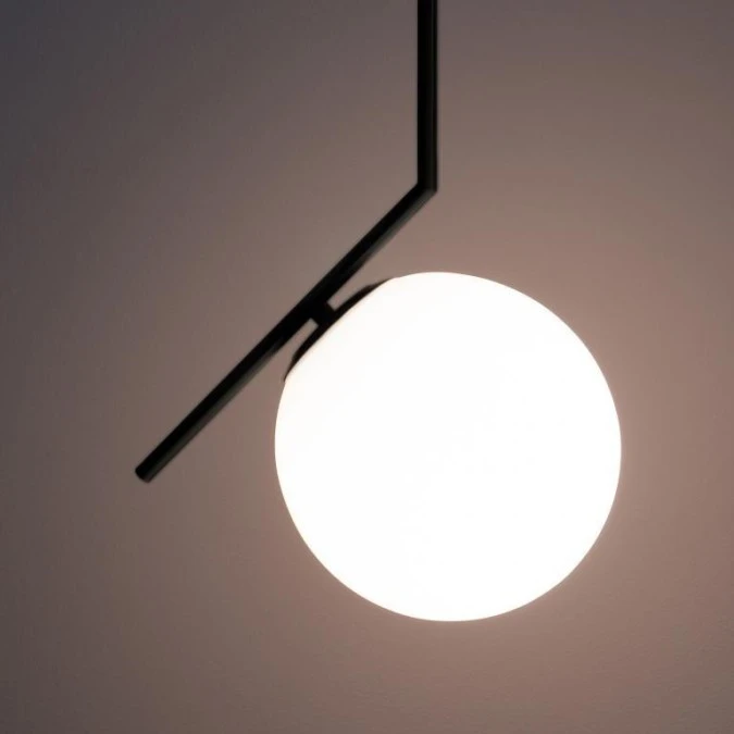 Lampa wisząca PELOTA BLACK E27 czarny biały EDO777102 EDO - obrazek 3