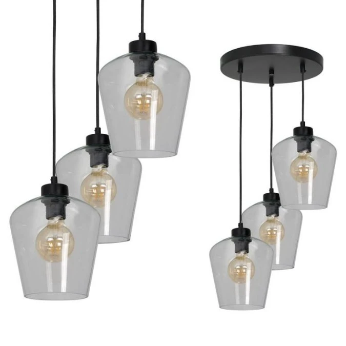 Lampa wisząca SANTIAGO CLEAR 3xE27 MLP6611 Milagro - obrazek 1