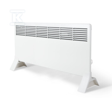 Grzejnik elektryczny (konwektorowy) BETA10-MP z termostatem mechanicznym, wtyczką i nóżkami, bez wspornika montażowego, wymiary: 389×853 mm, Moc: 1000W