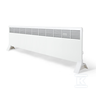 Grzejnik elektryczny (konwektorowy) BETA20-MP z termostatem mechanicznym, wtyczką i nóżkami, bez wspornika montażowego, wymiary: 389x1523 mm, Moc: 2000W - obrazek 1