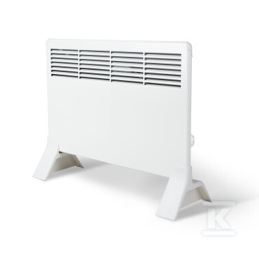 Grzejnik elektryczny (konwektorowy) BETA5-MP z termostatem mechanicznym, wtyczką i nóżkami, bez wspornika montażowego, wymiary: 389×585 mm, Moc: 500W