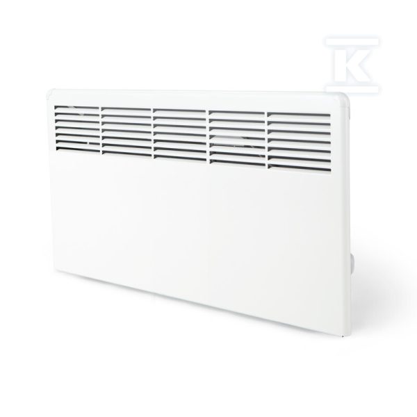 Grzejnik elektryczny (konwektorowy) BETA7-BT-EB-IP24 z programatorem Bluetooth, puszką przyłaczeniową i wspornikiem montażowym, IP24, wymiary: 389×719 mm, Moc: 750W