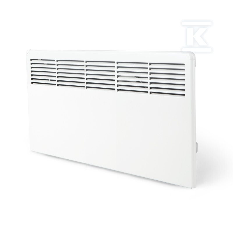 Grzejnik elektryczny (konwektorowy) BETA7-BT-EB-IP24 z programatorem Bluetooth, puszką przyłaczeniową i wspornikiem montażowym, IP24, wymiary: 389x719 mm, Moc: 750W - obrazek 1
